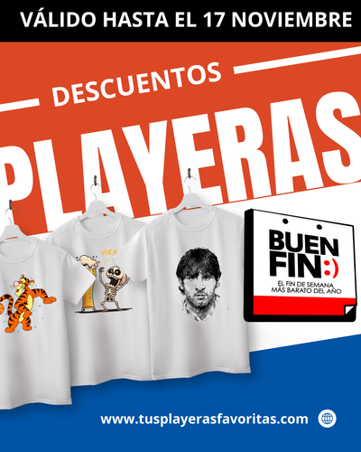 PLAYERAS MÁS VENDIDAS