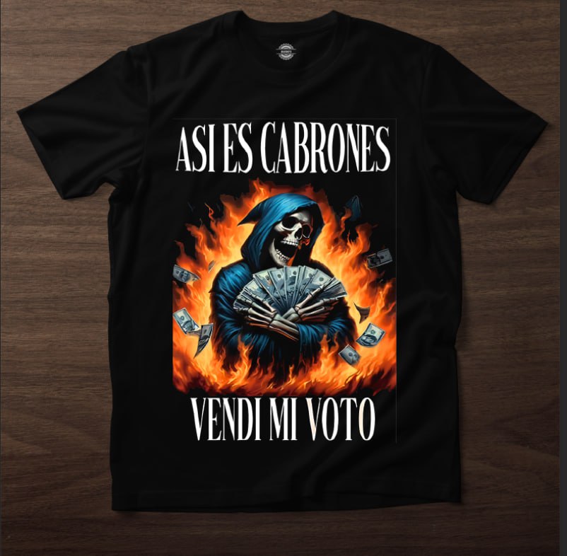 Playera “Voté por Billetes” | Humor Negro con Estilo