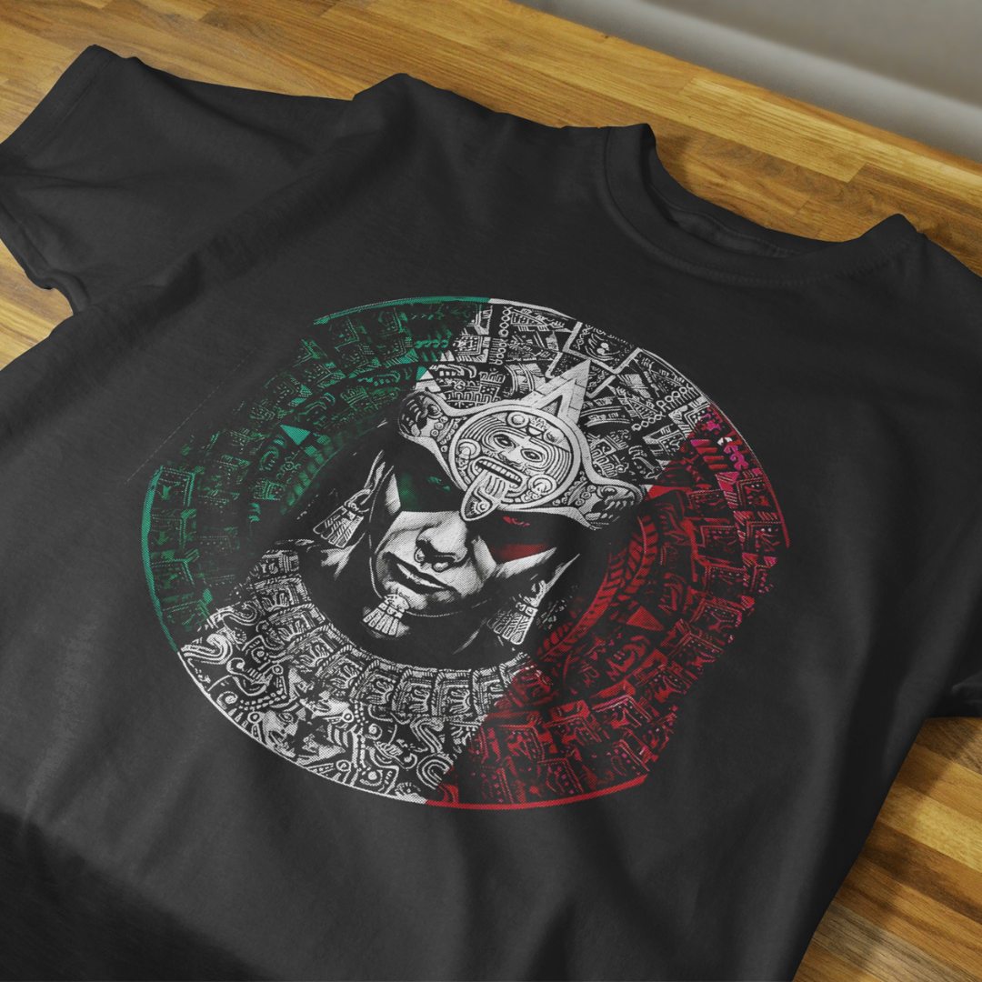 Playera Guerrero Azteca Bandera
