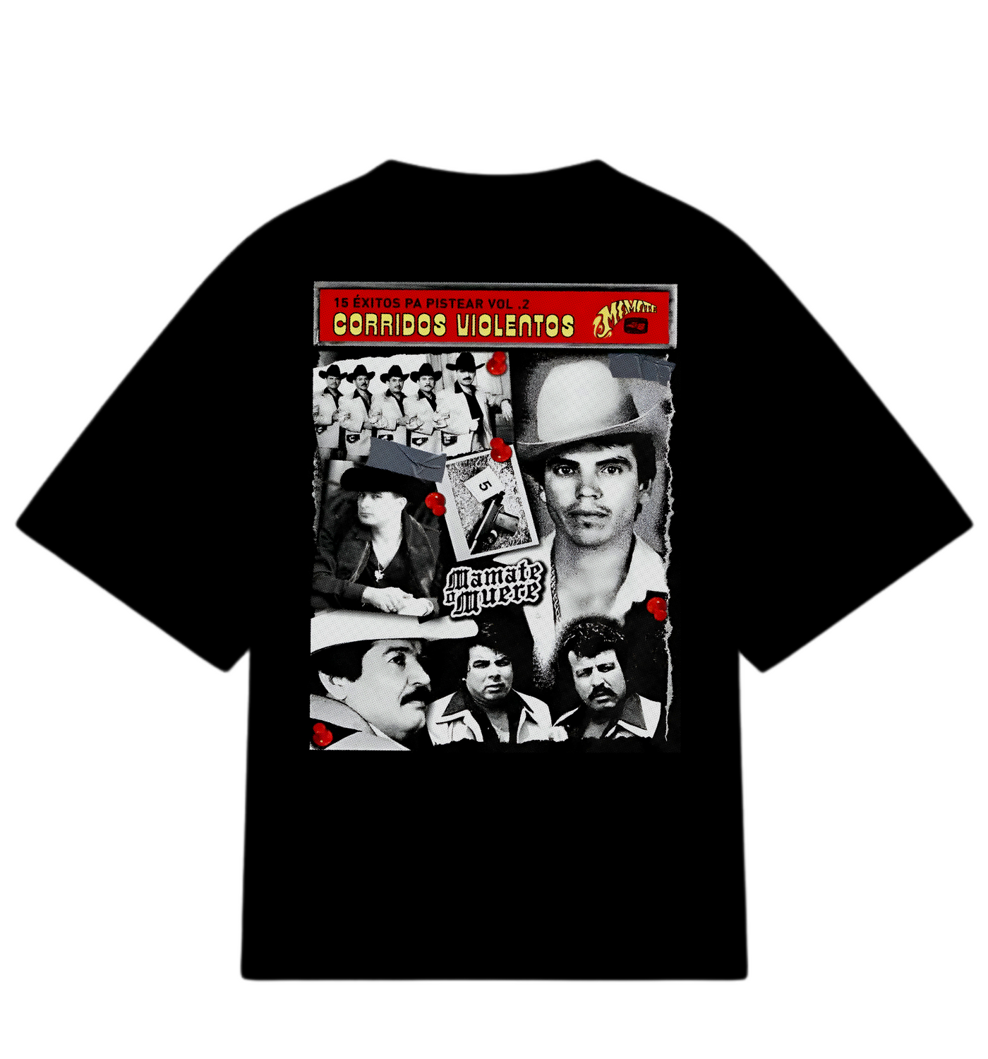 Playera Corridos Violentos Vol. 2