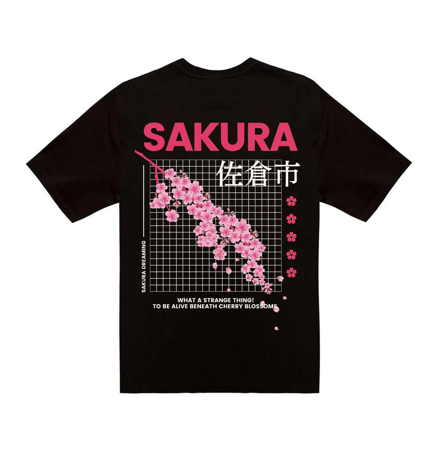 Playera Sakura Cherry Blossom – Estilo japonés minimalista floral