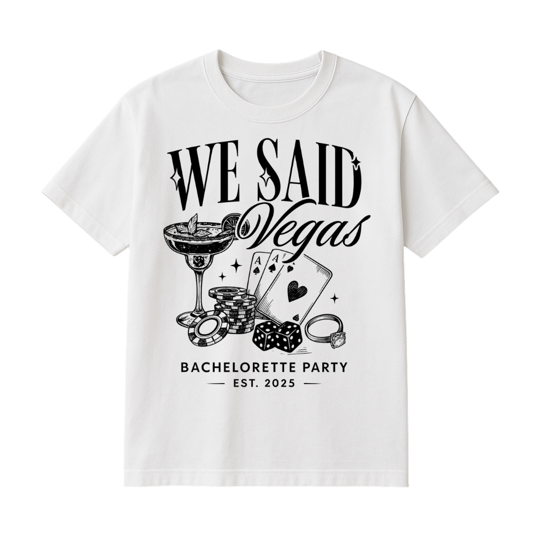 Playera We said Vegas