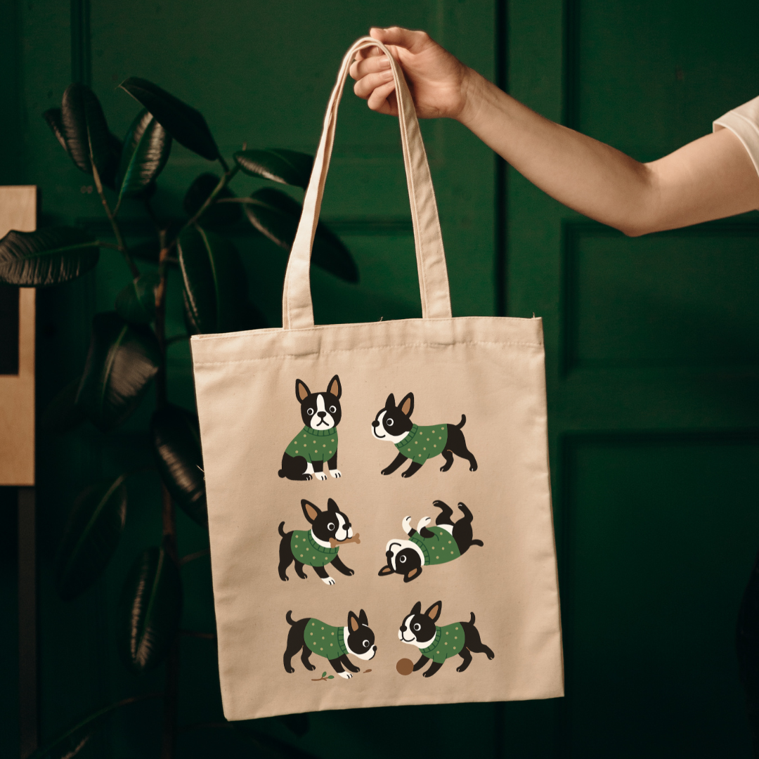 Tote Boston Terrier