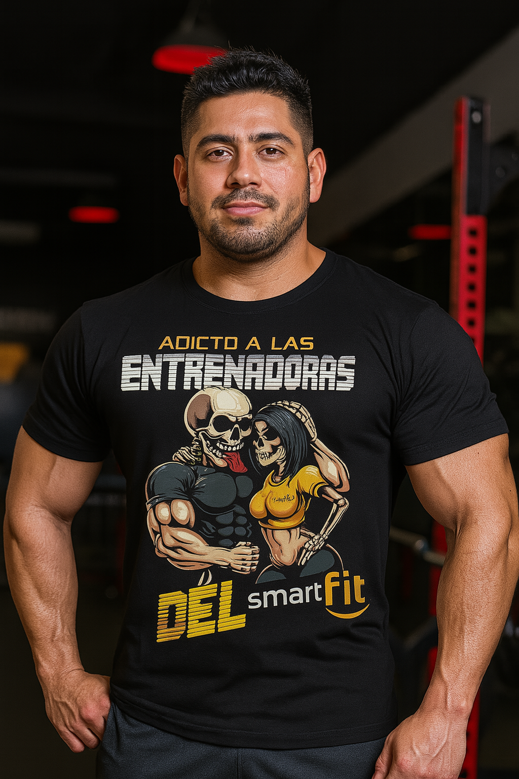 Playera Adicto a las entrenadoras del Smart Fit