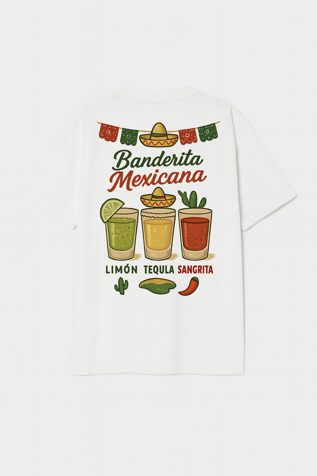 Playera Banderita Mexicana