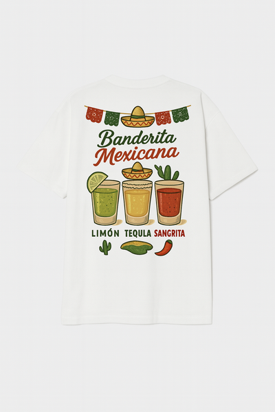 Playera Banderita Mexicana