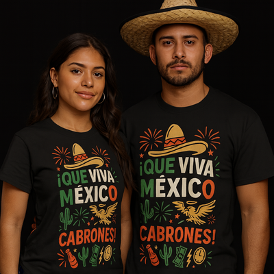 Playera Viva Mexico Cabrones