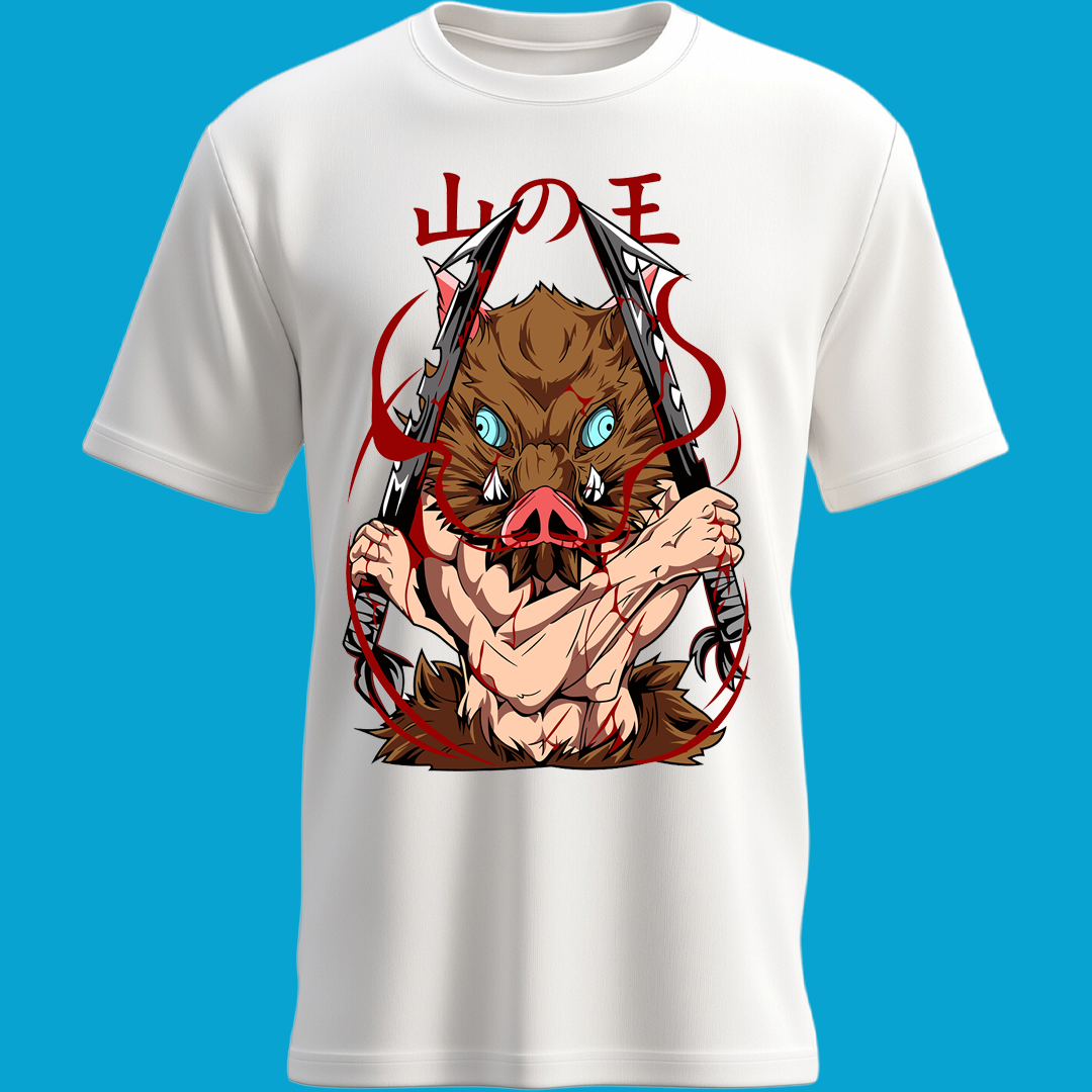 Playera Inosuke Salvaje - Máscara de Jabalí Desatada