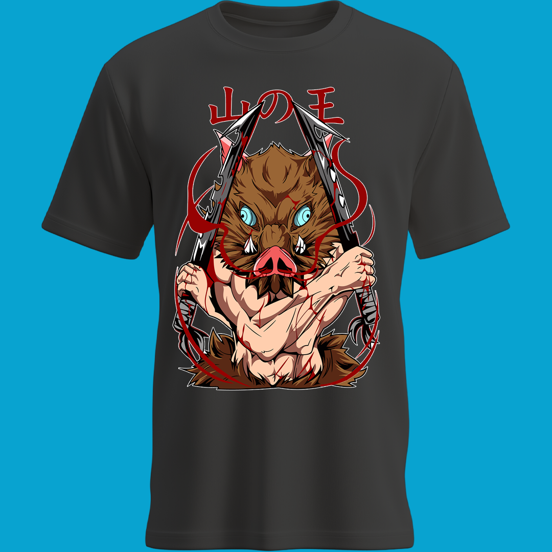 Playera Inosuke Salvaje - Máscara de Jabalí Desatada
