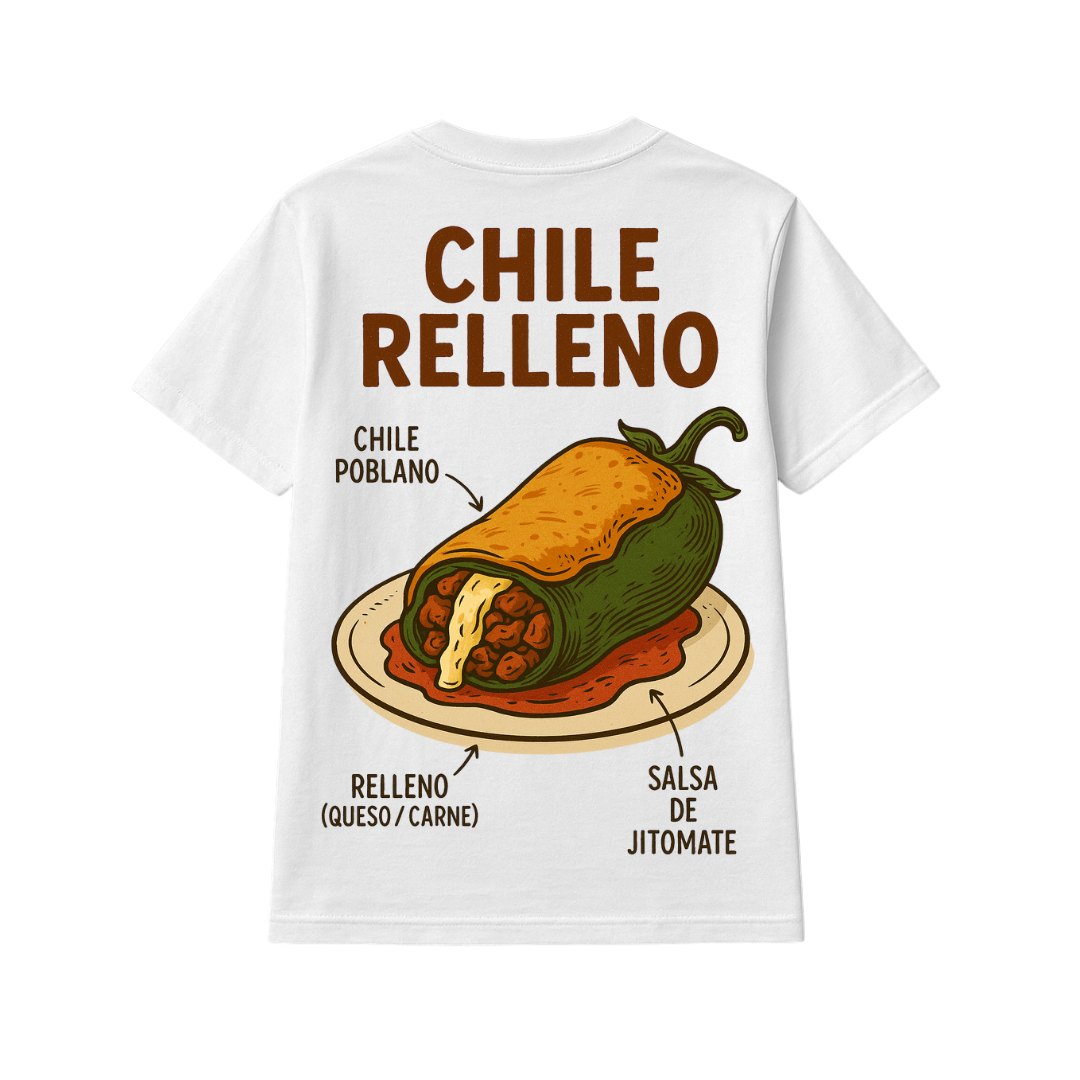 Playera Comida Chile Relleno