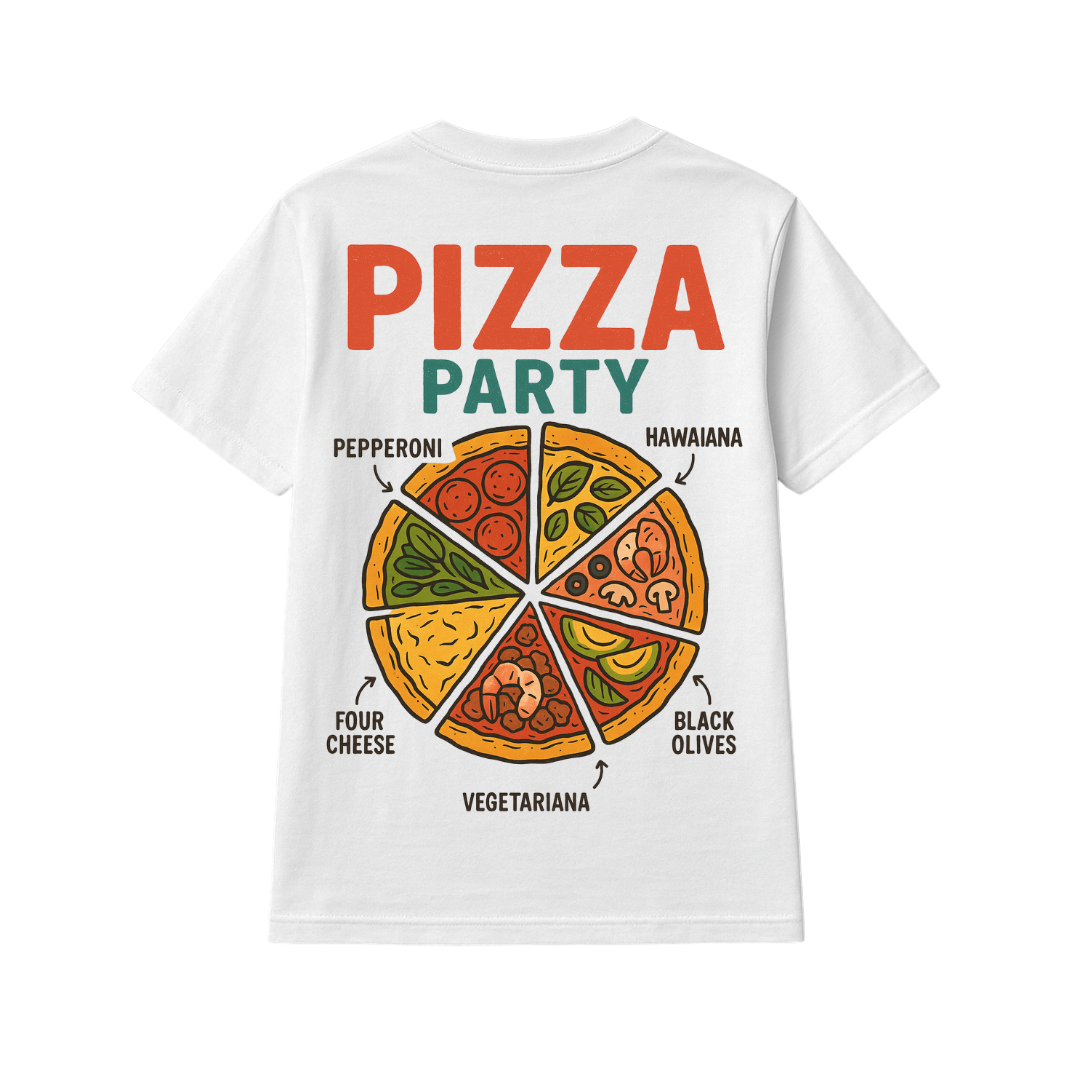 Playera Comida Pizza Party