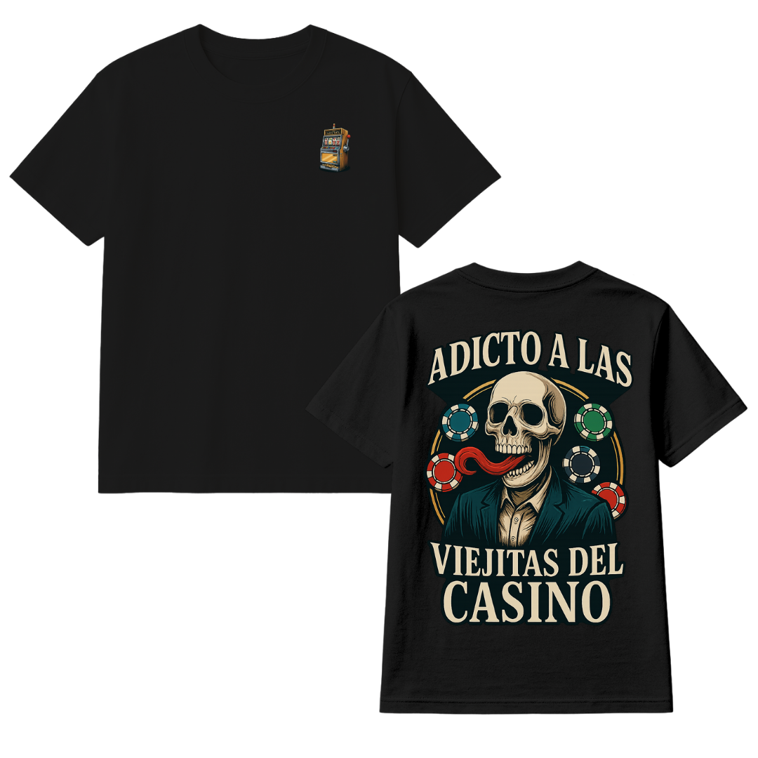 Playera Adicto a las Viejitas del Casino