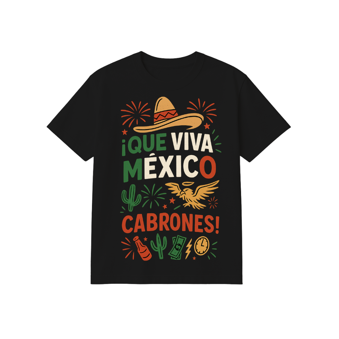 Playera Viva Mexico Cabrones