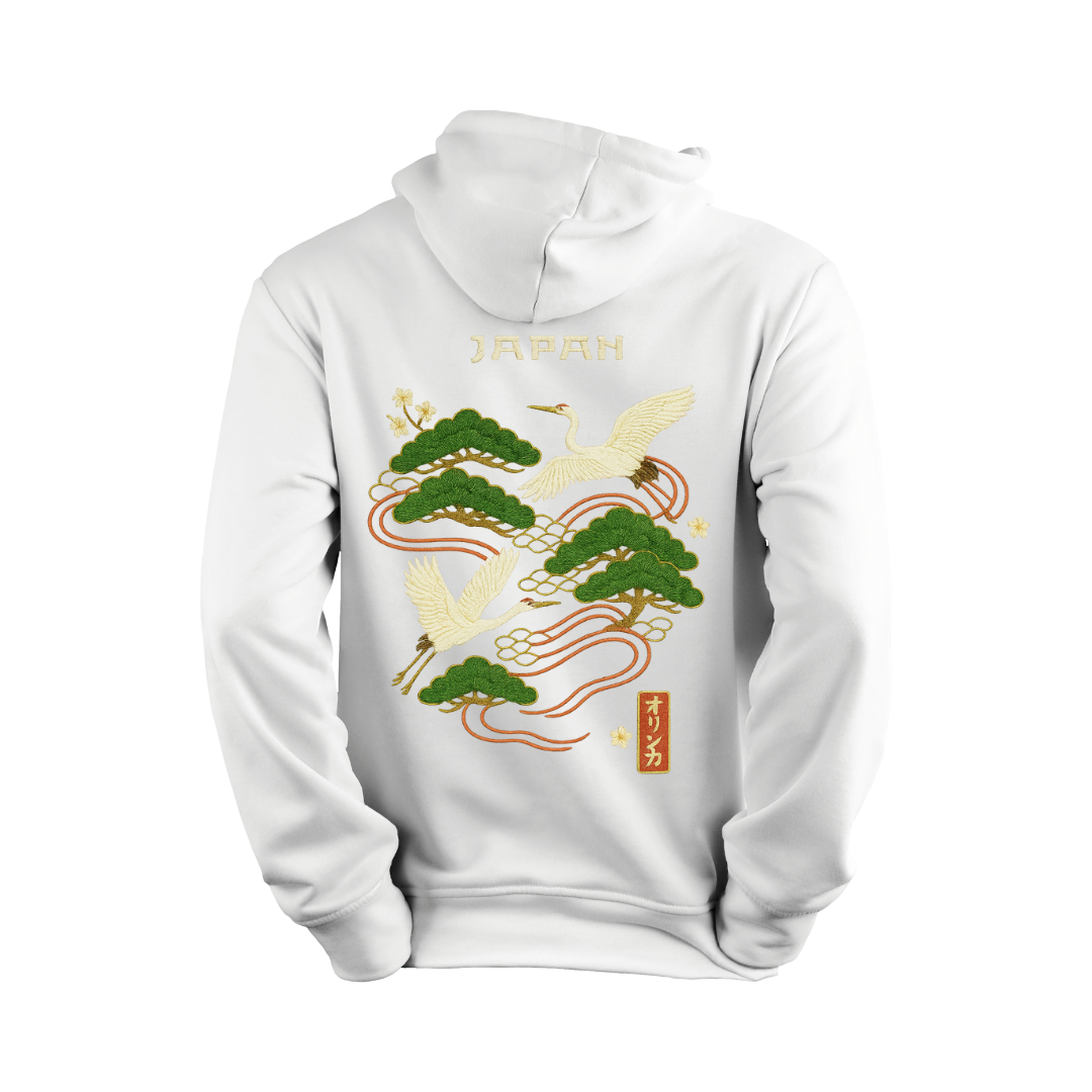 Sudadera Grullas del Sol Naciente