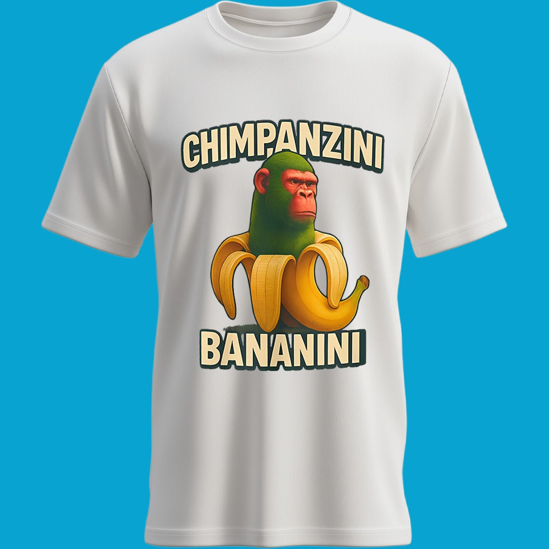 Playera Chimpanzini Bananini | Estilo Humorístico con Diseño de Mono y Plátano Divertido