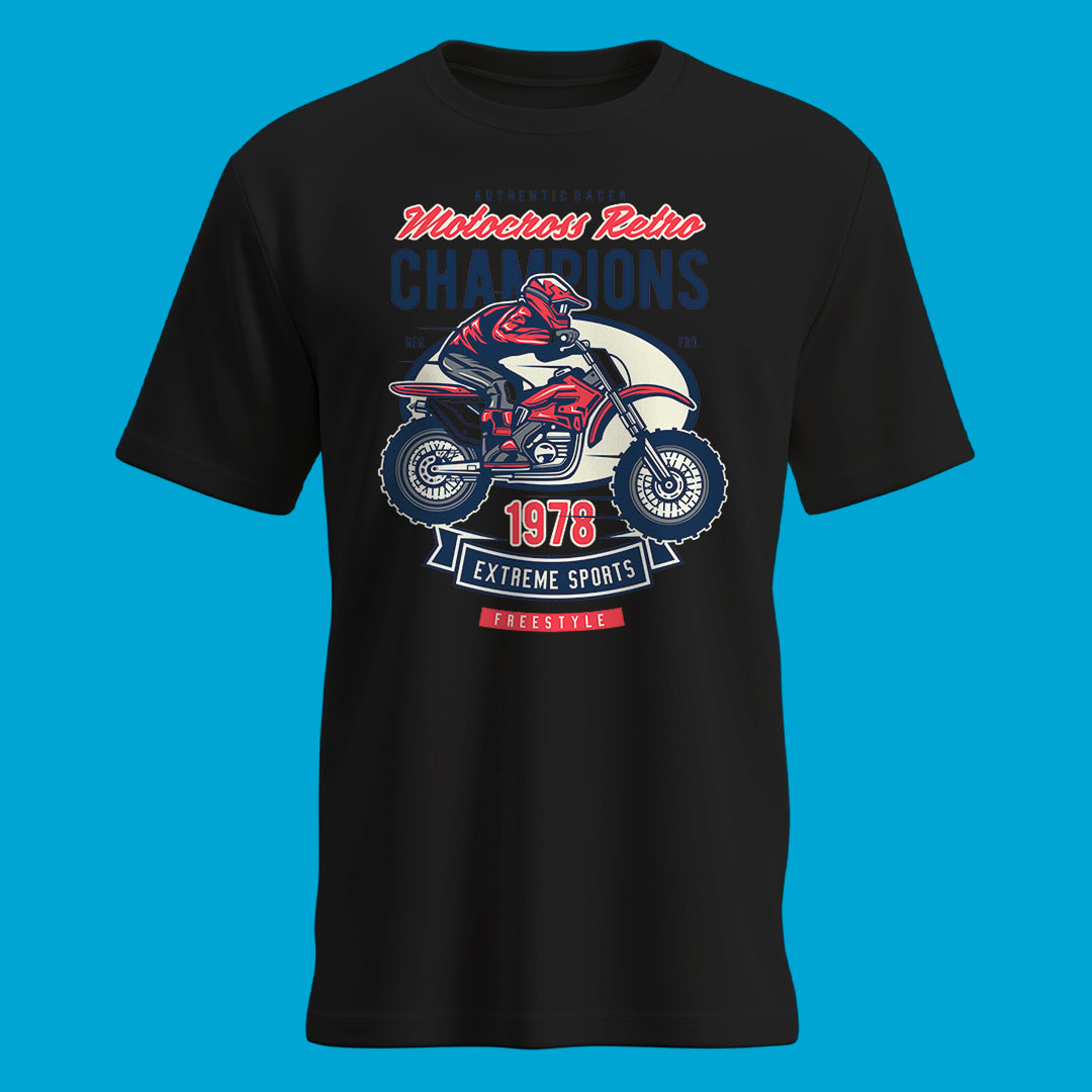 Playera Motocross Retro Champions 1978