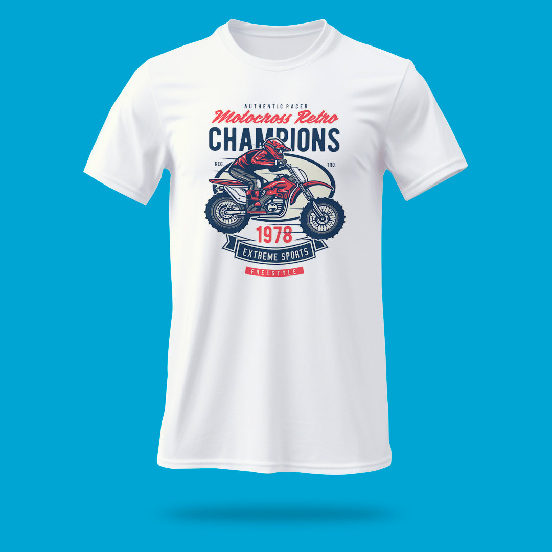 Playera Motocross Retro Champions 1978