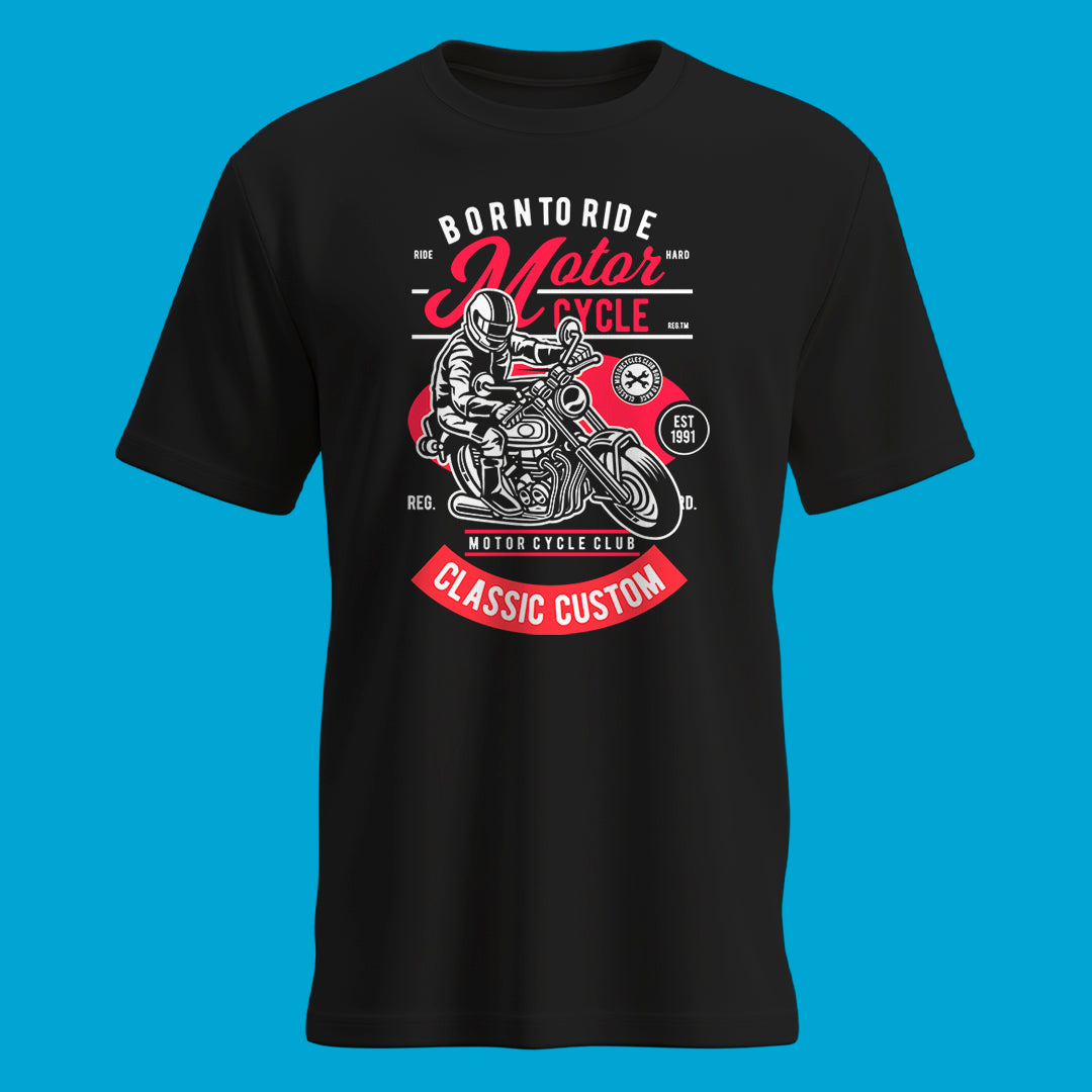 Playera Born to Ride Classic Custom