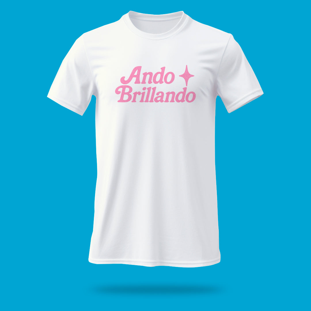 Playera Ando Brillando Cursiva