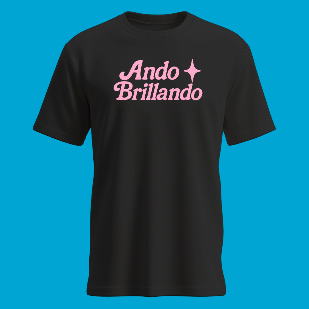 Playera Ando Brillando Cursiva