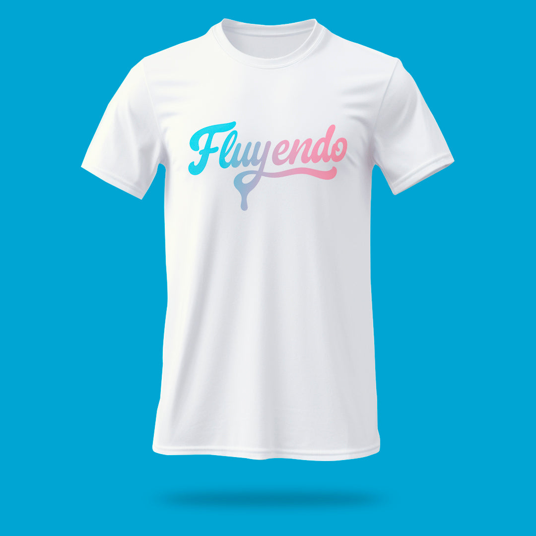 Playera Fluyendo Cursiva