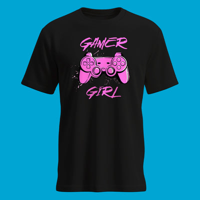 Playera Gamer Girl Control Rosa