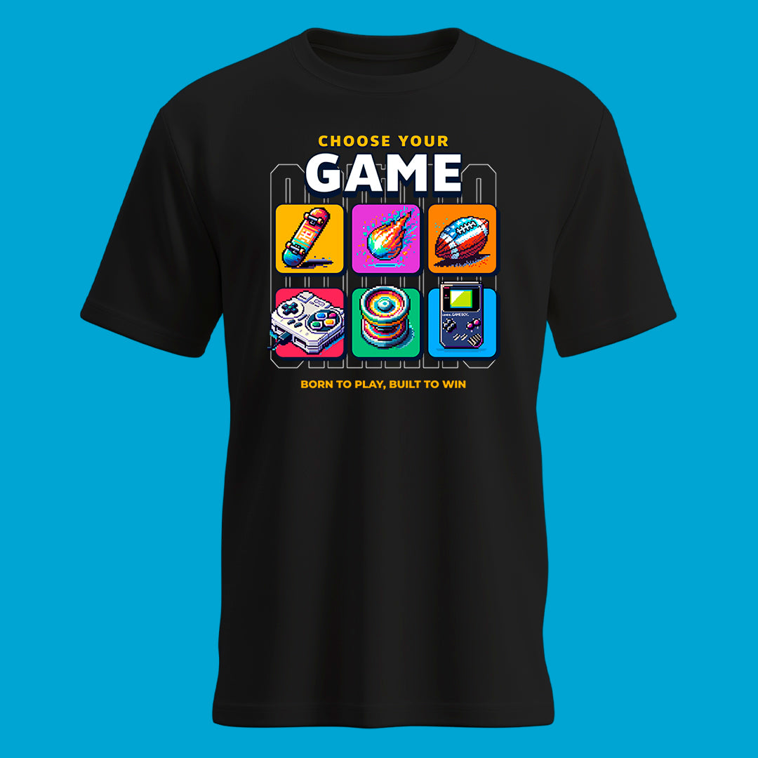 Playera Choose Your Game Pixel Art