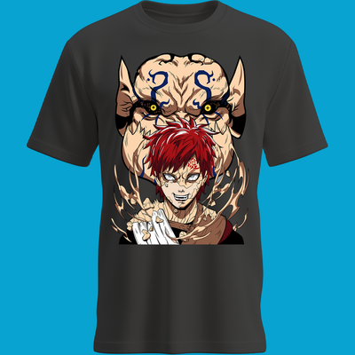 Playera Gaara y Shukaku – Poder del Jinchūriki del Desierto