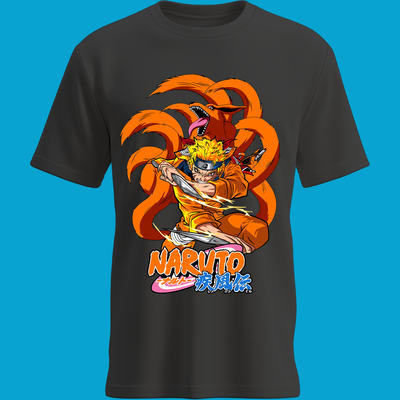 Playera Naruto Modo Sabio con Kurama – Chakra de la Bestia con Cola