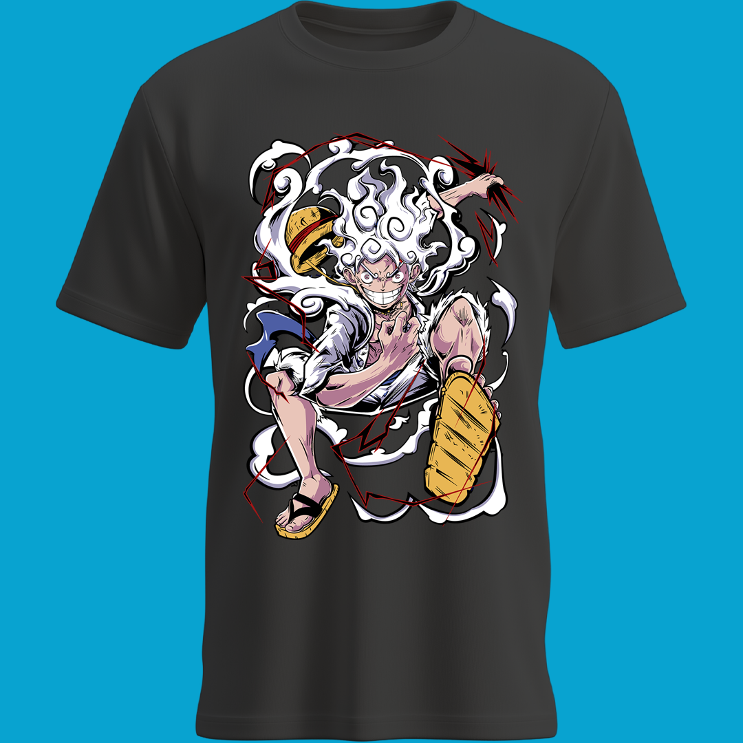 Playera Luffy Gear 5 | Diseño Impactante del Dios del Sol Nika