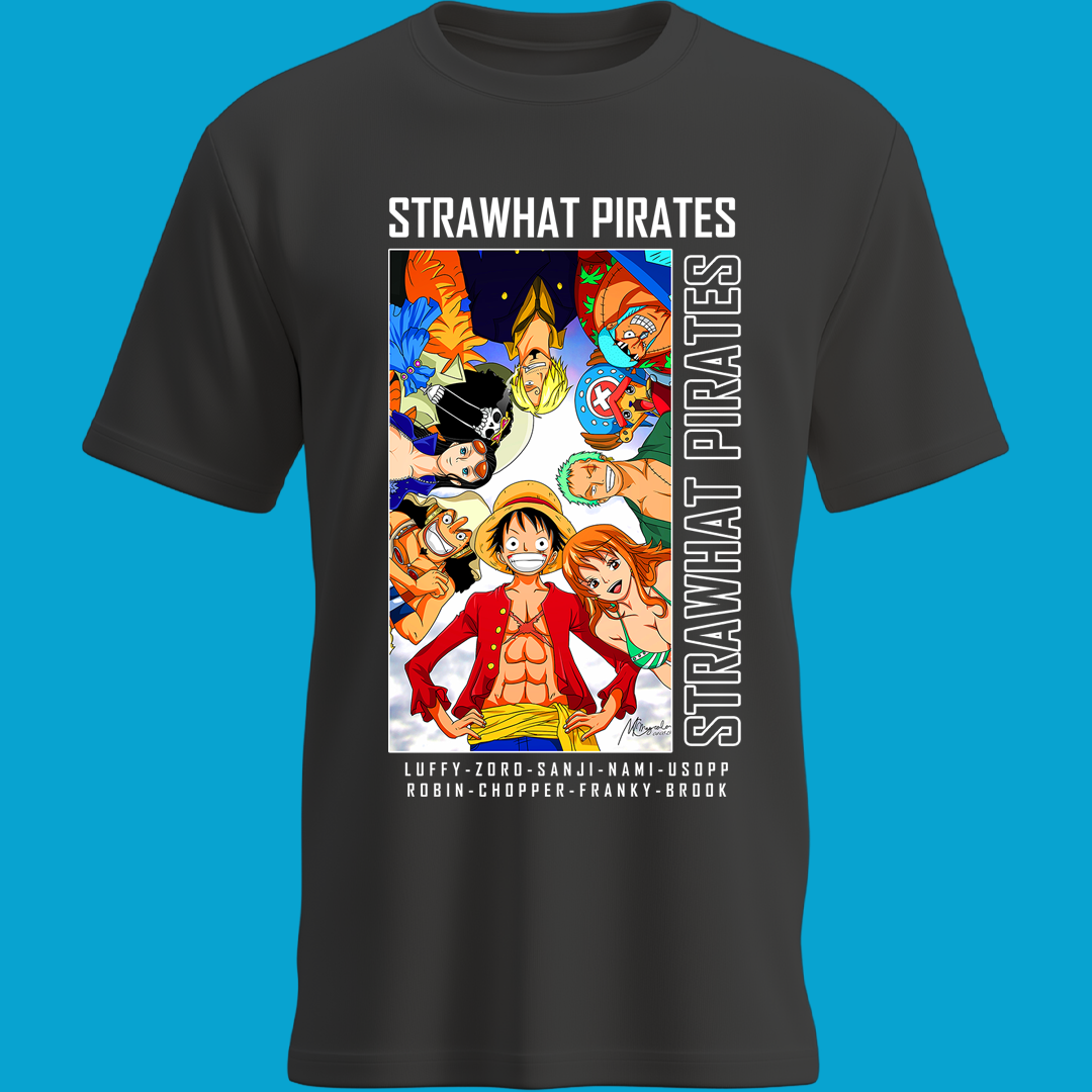 Playera Sombrero de Paja | Tripulación Completa de One Piece