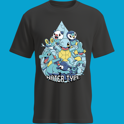 Playera Pokémon Tipo Agua – Starter Squad Acuático