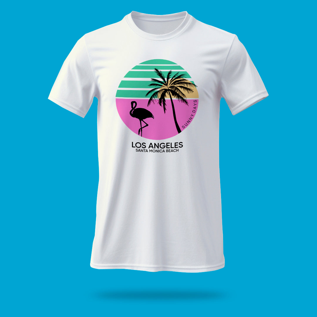 Playera Los Angeles Santa Monica Beach