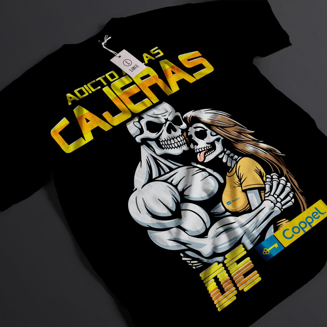 Playera Adicto a las cajeras de Coppel