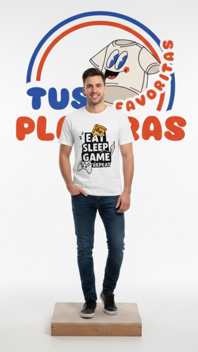 Playera Eat, Sleep, Repeat